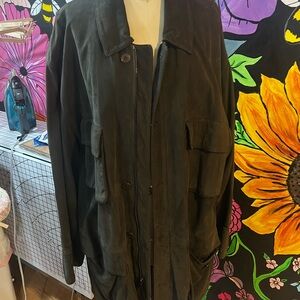 Calvin Klein vintage suede jacket made